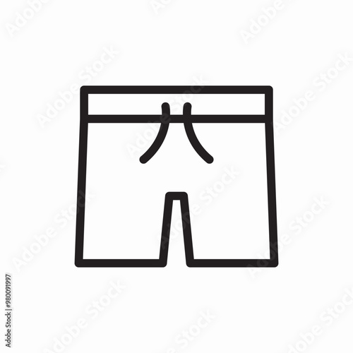swimming trunks icon sign vector