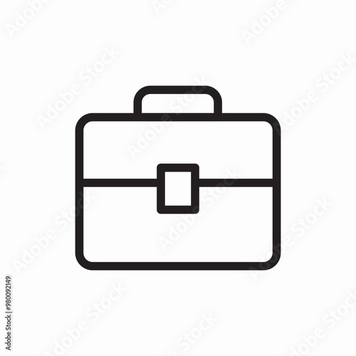 suitcase handbag icon sign vector