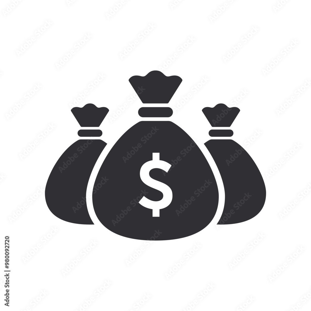 Fotografie Money bag with dollar icon