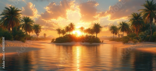 Tropical Sunset Paradise