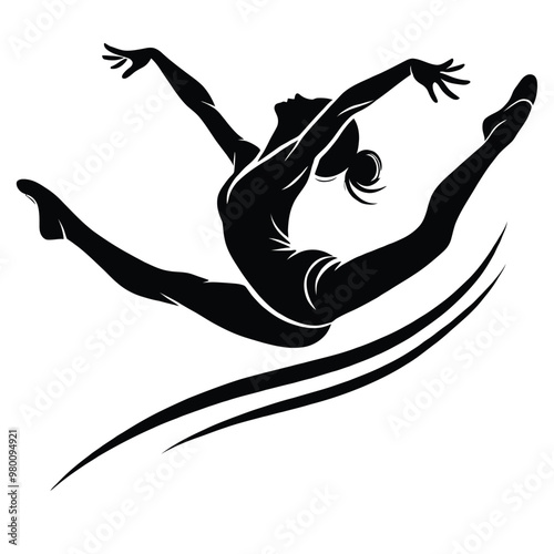 Gymnast Split Leap