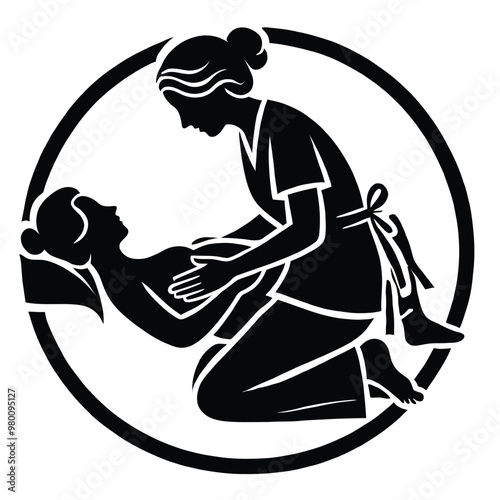 Midwife Assisting in Childbirth