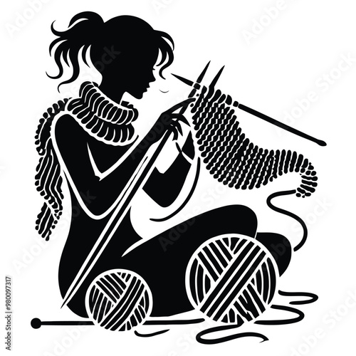 Knitting Silhouette
