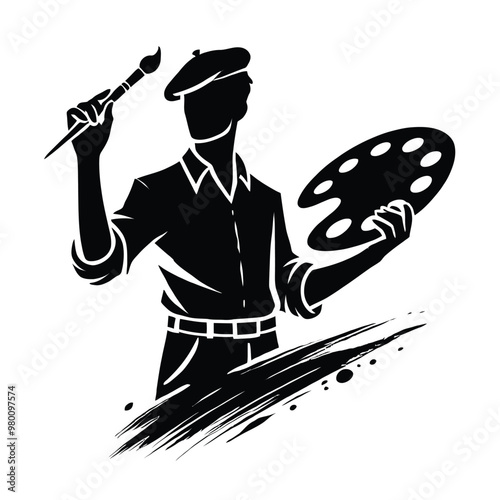 Painter Silhouette