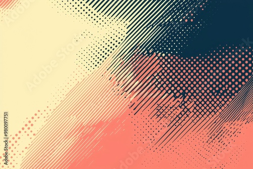 Wallpaper Mural Abstract Background with Diagonal Lines and Dots Torontodigital.ca