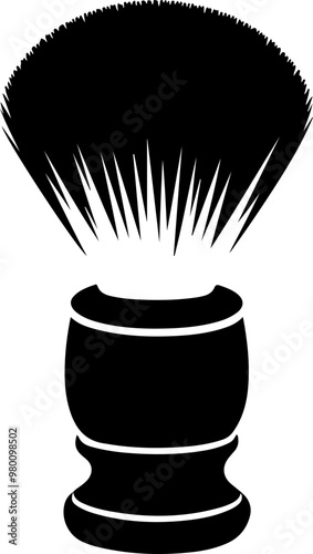 Classic Shaving Brush Vector Illustration
