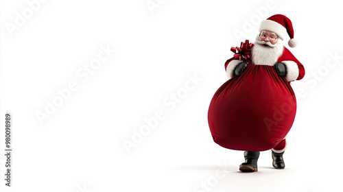 santa claus isolated on white