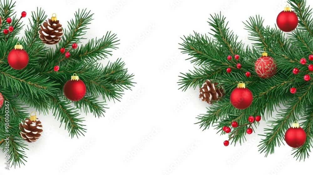 christmas tree branches and decorations christmas tree branches and decorations