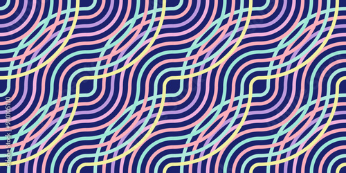 hand drawn lines, texture. Abstract line art seamless background vector. line art design for wall art, wallpaper, cover, printable painting. Vector illustration.