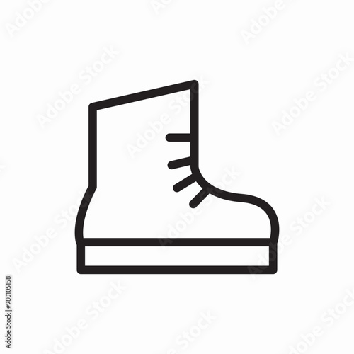 boots shoes man icon sign vector