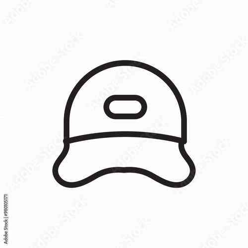 cap hat icon sign vector