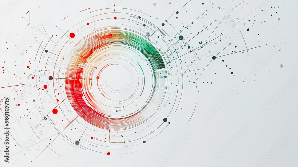 Abstract white background with Colorful circle lines. Digital future technology . Abstract business connection of lines from nodes innovation of communication in the network. Abstract white background with Colorful circle lines. Digital future technology . Abstract business connection of lines from nodes innovation of communication in the network.