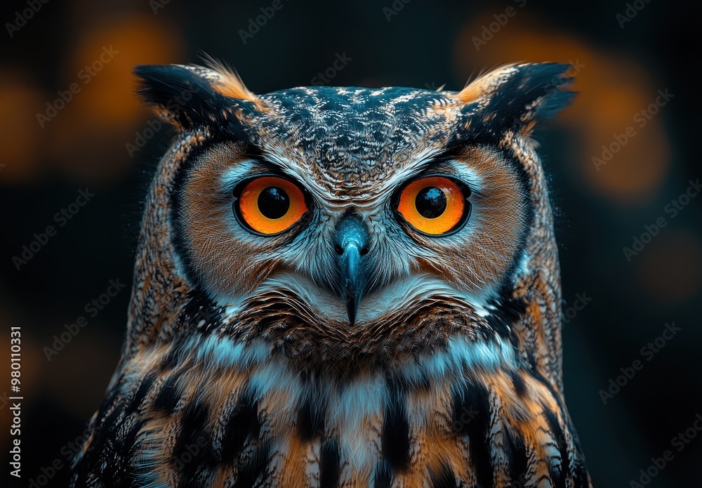 Close-up of a Majestic Owl Close-up of a Majestic Owl