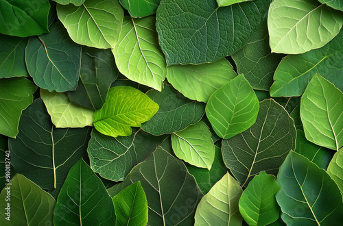 Verdant Creations: Leaf Art with Natural Themes in Lush Green Hues