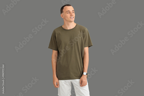Handsome young man in styli...
