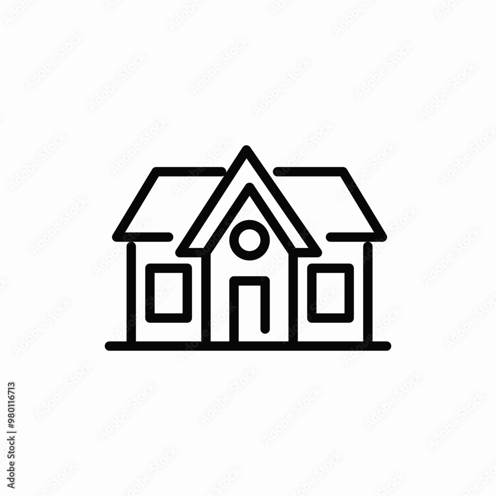 house real estate icon sign vector house real estate icon sign vector