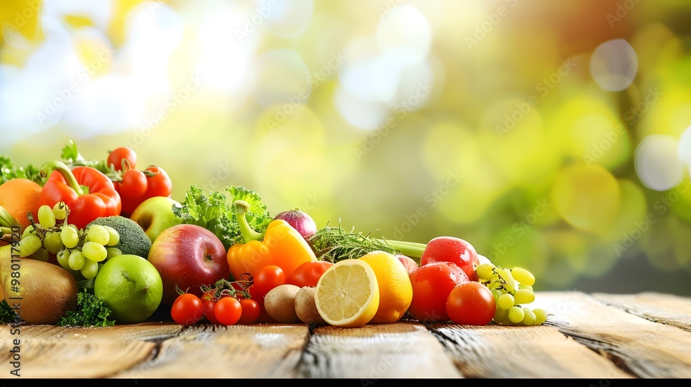 Vibrant Gut Health: Colorful Fruit and Veggie Array Vibrant Gut Health: Colorful Fruit and Veggie Array