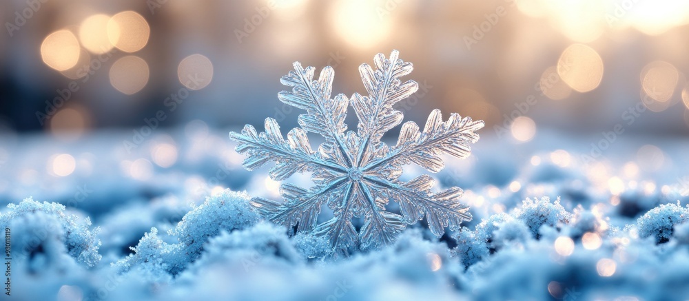 A Single Snowflake in a Winter Wonderland A Single Snowflake in a Winter Wonderland