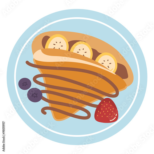 Pancakes. Sweet Dessert. French Cuisine