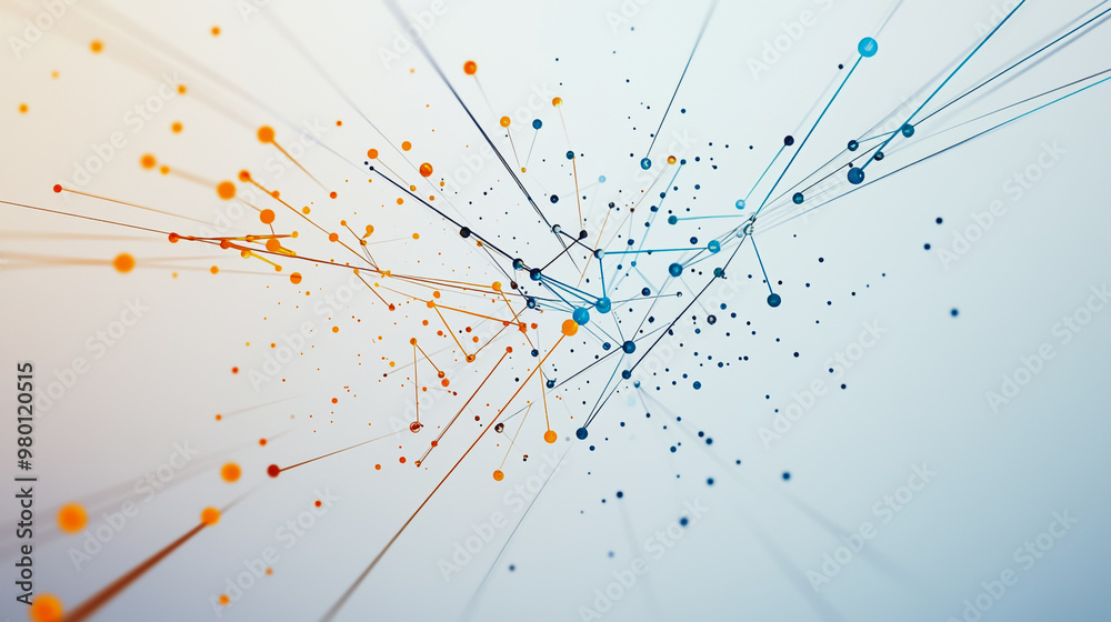 Abstract white background with Colorful geometric and circle lines. Digital future technology . Abstract business connection of lines from nodes innovation of communication in the network.
Abstract white background with Colorful geometric and circle lines. Digital future technology . Abstract business connection of lines from nodes innovation of communication in the network.