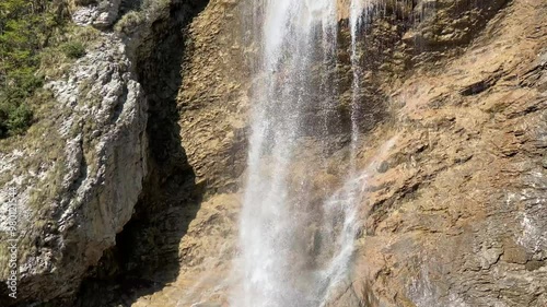 Dundelbachfalls waterfalls or waterfall Dundelbachfall (waterfalls on the alpine stream Dundelbach), Lungern, Switzerland - Dundelbachfälle Wasserfälle oder Wasserfall Dundelbachfalle (Schweiz) photo