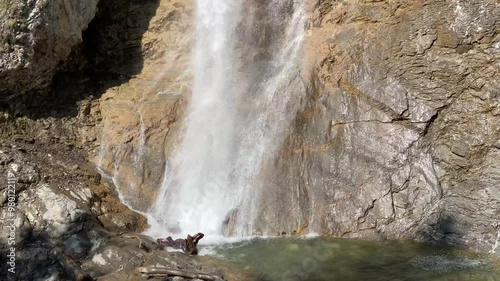 Dundelbachfalls waterfalls or waterfall Dundelbachfall (waterfalls on the alpine stream Dundelbach), Lungern, Switzerland - Dundelbachfälle Wasserfälle oder Wasserfall Dundelbachfalle (Schweiz) photo