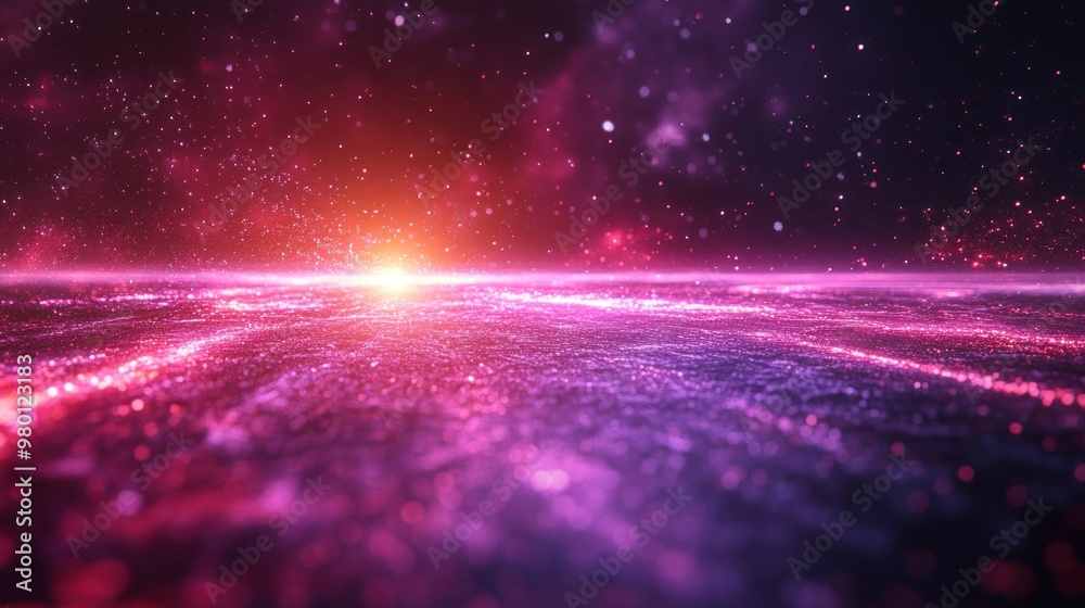 Cosmic Abstract with Pink Hues