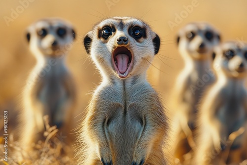 Wallpaper Mural A Meerkat's Yawning Surprise Torontodigital.ca