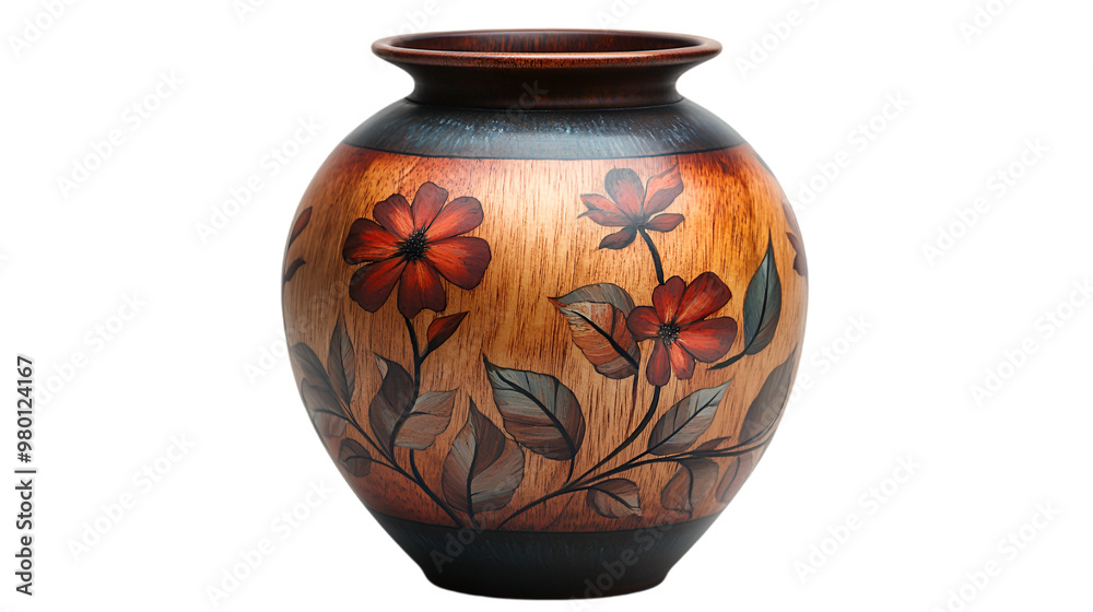 . A decorative vase featuring an intricate floral design, showcasing vibrant colors and elegant patterns. . A decorative vase featuring an intricate floral design, showcasing vibrant colors and elegant patterns.