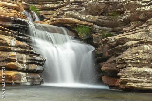 cachoeira na cidade de Itambé do Mato Dentro, Estado de Minas Gerais, Brasil photo