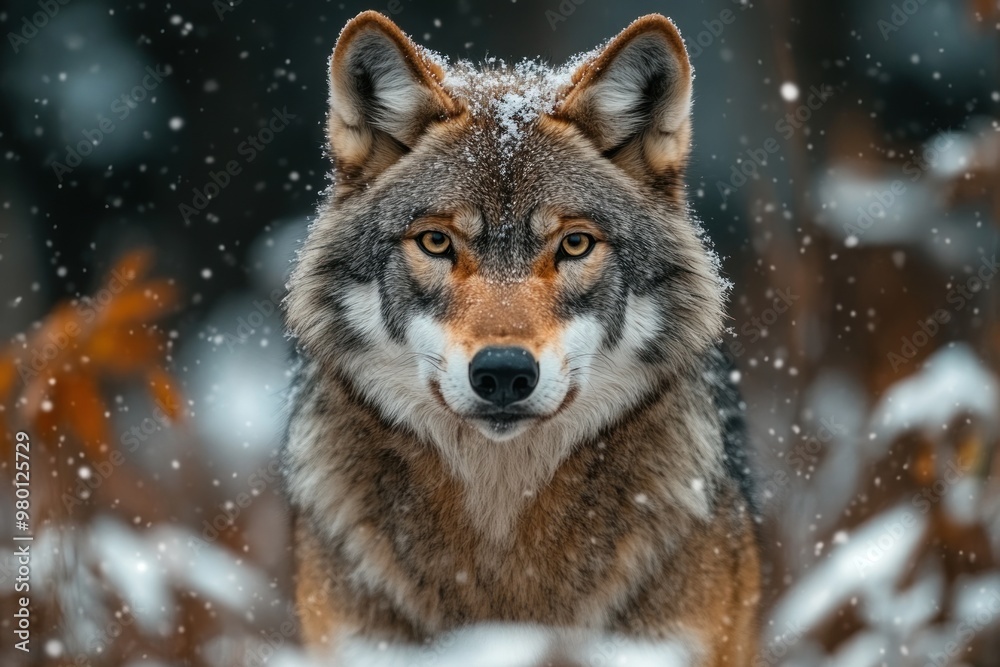 Majestic Wolf in Winter Wonderland Majestic Wolf in Winter Wonderland