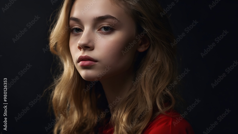 Naklejka premium portrait of a person
