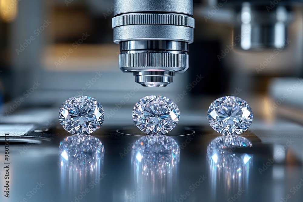 Diamond Inspection Under Microscope Diamond Inspection Under Microscope