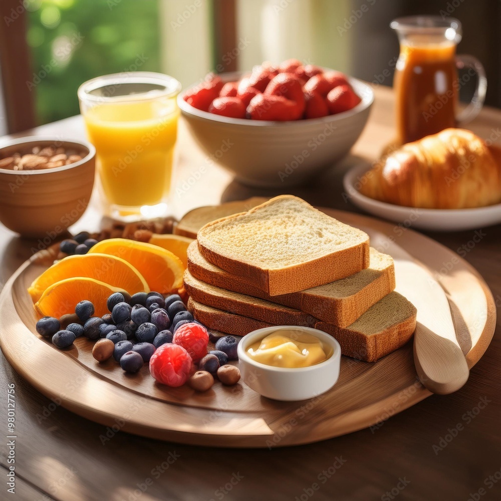 Satisfying gluten-free breakfast options with depth of field featuring healthy ingredients and delicious flavors Satisfying gluten-free breakfast options with depth of field featuring healthy ingredients and delicious flavors