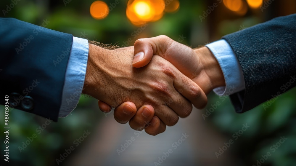 Two hands shaking in a business setting, symbolizing agreement. Two hands shaking in a business setting, symbolizing agreement.