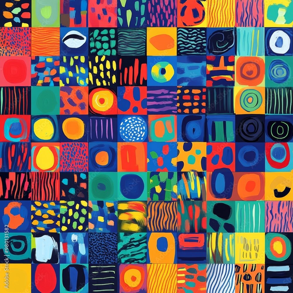 Colorful Abstract Geometric Pattern Background Colorful Abstract Geometric Pattern Background
