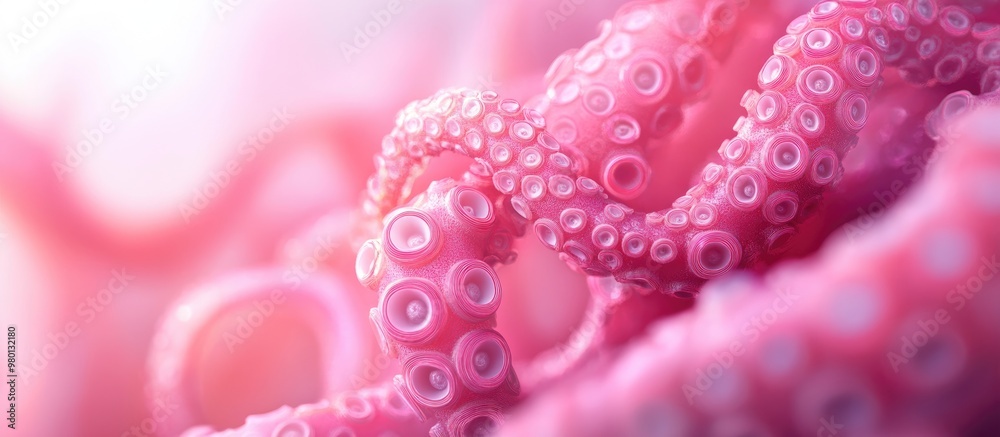 Organic Monster Tentacles in Alluring Pink Bunch 3D Rendered Image with Abstract Background High Quality 3D Illustration Organic Monster Tentacles in Alluring Pink Bunch 3D Rendered Image with Abstract Background High Quality 3D Illustration