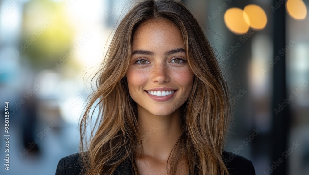 Portrait of a smiling woman Portrait of a smiling woman
