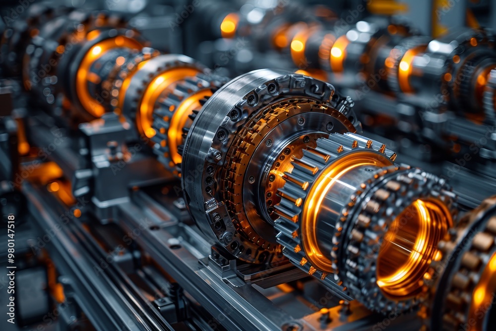 Obraz premium Exploring mechanical engineering concepts car transmission, motor structure, and drive systems