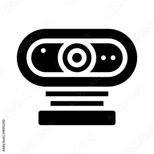 webcam glyph icon