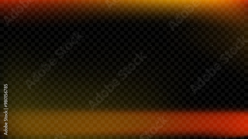 Aged light leak texture. Burnt retro film bokeh overlay. Old dusty burn photo filter template. Orange and red lens flare texture backdrop. Fade blur gradient photography background. Vector