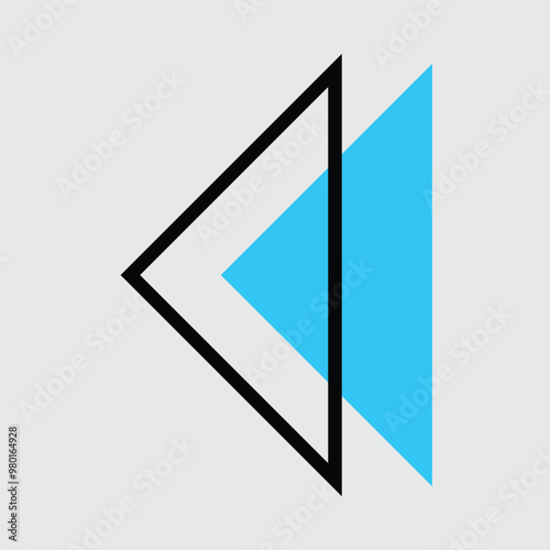 Design elements formed from triangular shapes