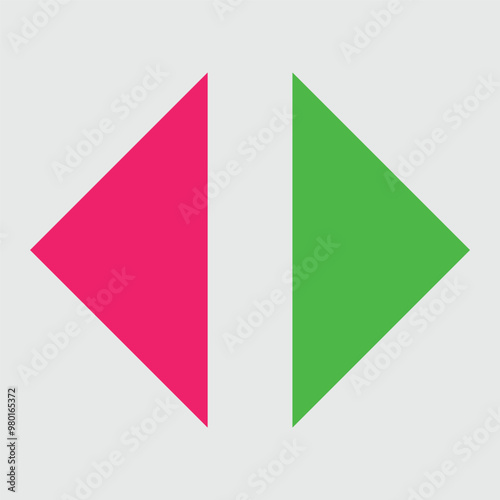 Design elements formed from triangular shapes