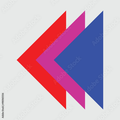 Design elements formed from triangular shapes