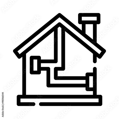 plumbing line icon