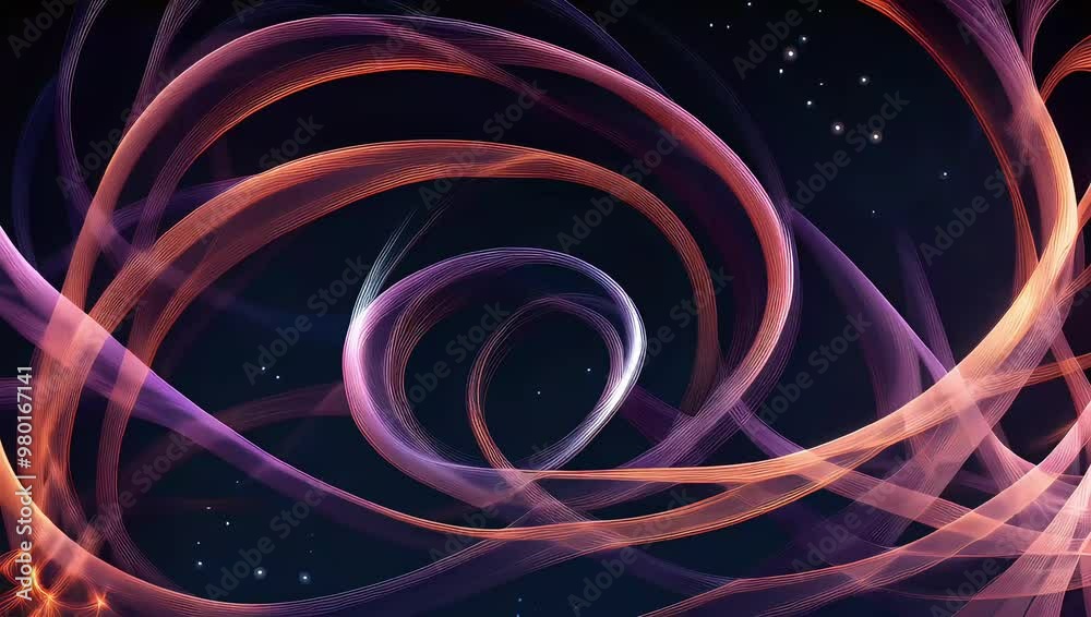 Abstract Swirling Spirals - Light Intertwined Beams on Dark Background - Loopable Morphing Video, good for meditation music videos and chill animations (perfect loop) Abstract Swirling Spirals - Light Intertwined Beams on Dark Background - Loopable Morphing Video, good for meditation music videos and chill animations (perfect loop)