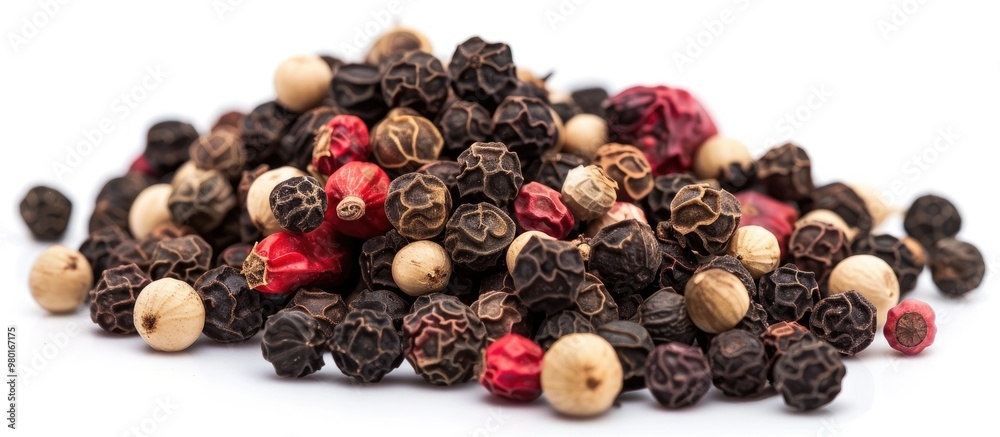 Pepper On The Isolated On White Background Pepper On The Isolated On White Background