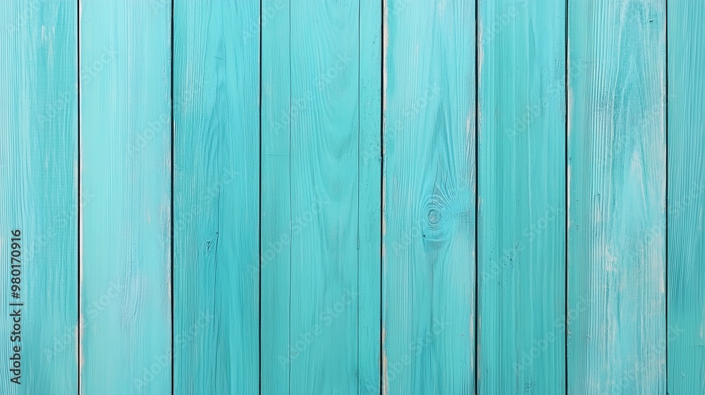 Obraz premium Painted wooden blue textured pattern stacking board aged vertical background