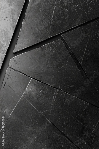 Grey and black minimalist design with scratches for background, sleek design 