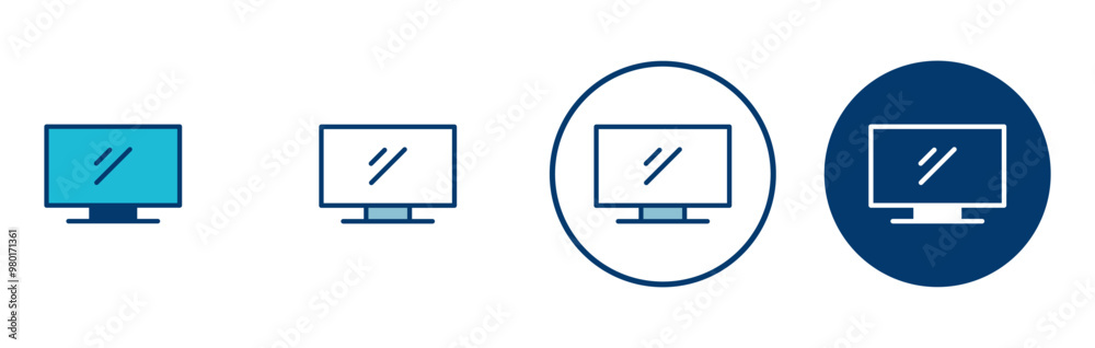 TV icon vector isolated on white background. Television icon TV icon vector isolated on white background. Television icon